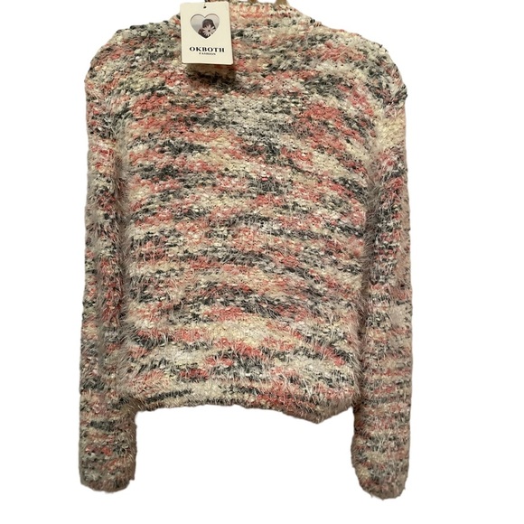 NWT Okboth Eyelash Sweater Multicolored Soft Crew Neck Sweater - Picture 5 of 8